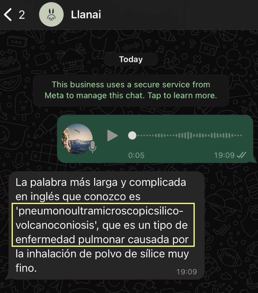 Una palabra cómicamente larga extendiéndose a lo largo de una pizarraLa palabra más larga y complicada en inglés que conozco es 'pneumonoultramicroscopicsilicovolcanoconiosis', que es un tipo de enfermedad pulmonar causada por la inhalación de polvo de sílice muy fino.